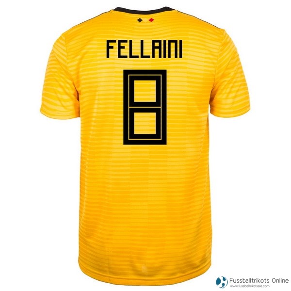 Belgica Trikot Auswarts Fellaini 2018 Gelb Fussballtrikots Günstig